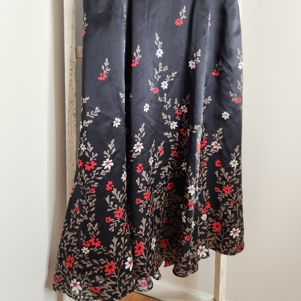 Ted Baker dress womens size 2 USA size 6 100% Silk floral cammie sleeveless - Picture 6 of 8